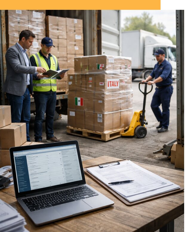 Доставка грузов из Италии: морские и авиаперевозки от 18283