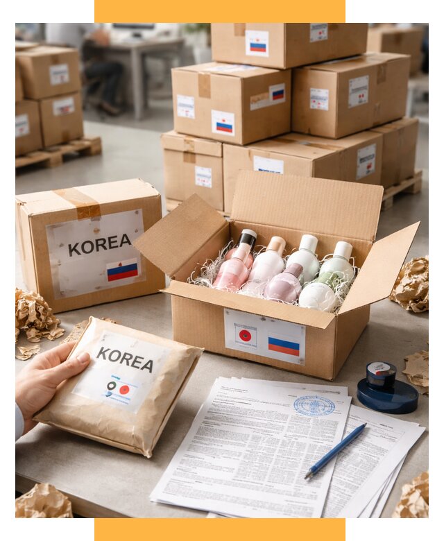 Доставка косметики из Кореи от 8633 р. под ключ | СетСервис-Кск