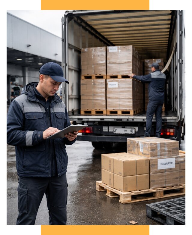Доставка грузов из Беларуси от 15236 р. логистика СетСервис-Кск