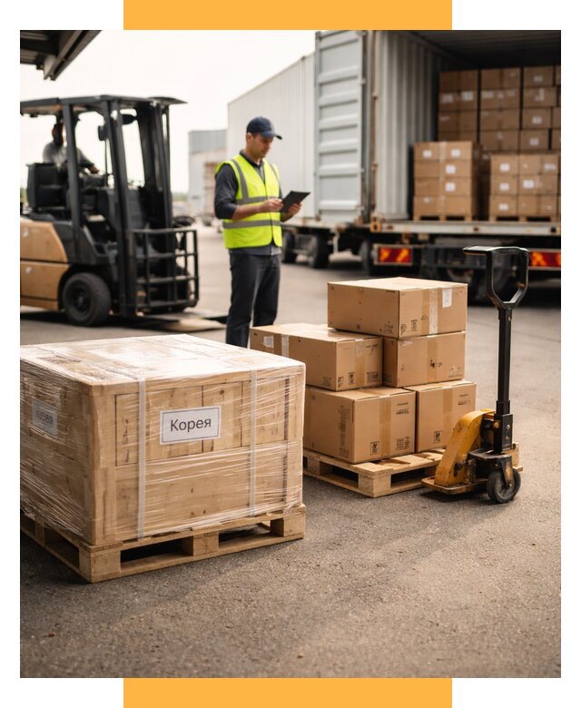 Доставка грузов в Корею из России от 35550 р. | СетСервис-Кск