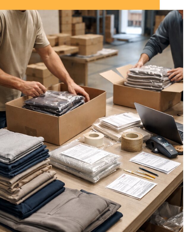 Перевозка одежды по миру от 7618 руб. с таможенным оформлением